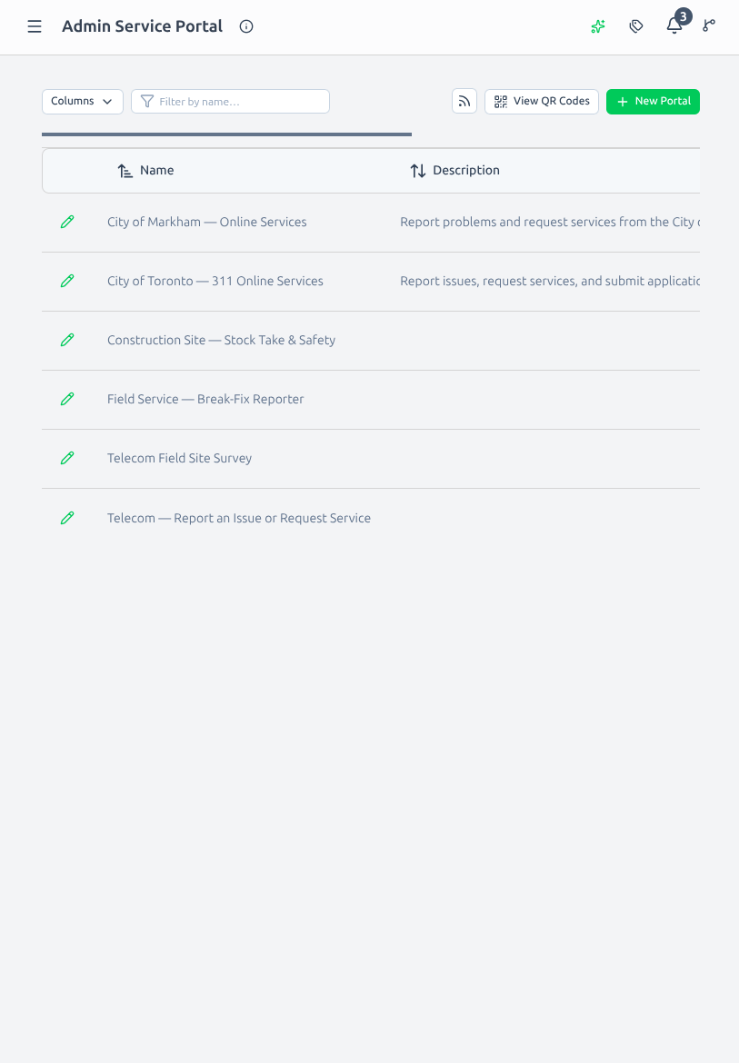 Service portal